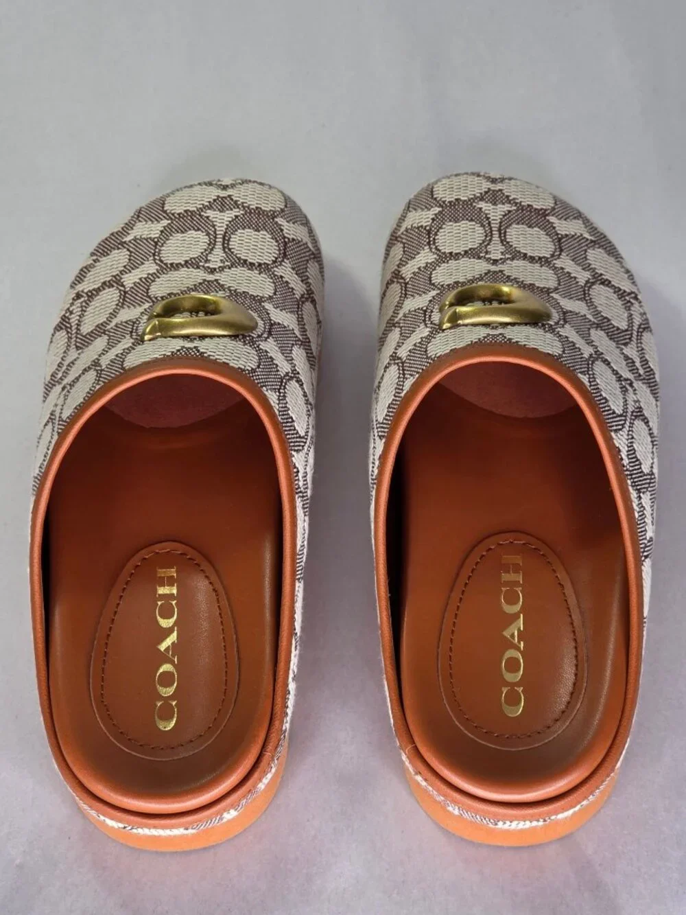 COACH Women's Hadley Slip On Clog Flats